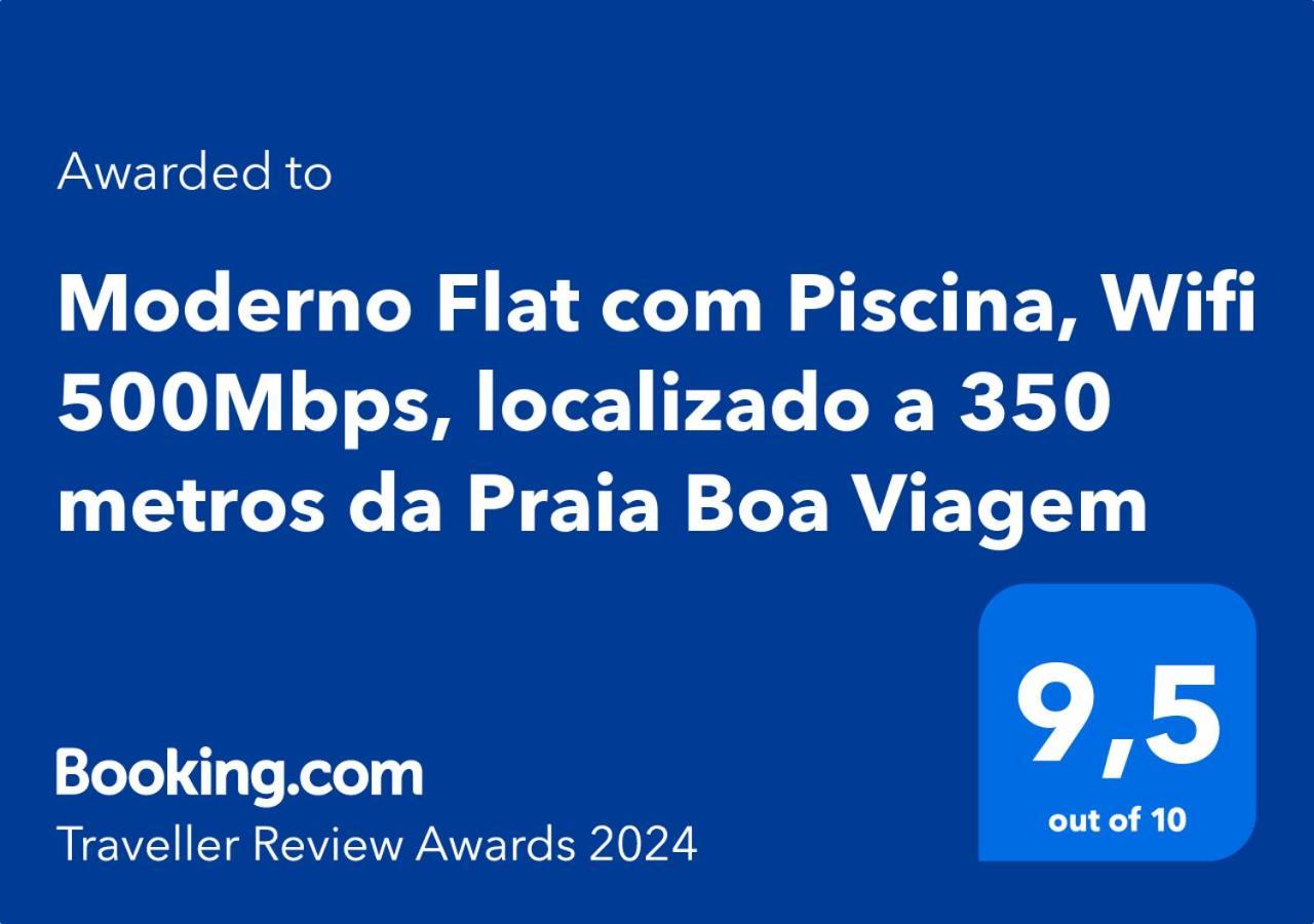 Flat Localizado A 200M Shopping Recife, Bem Perto Da Praia De Boa Viagem E Com Wi-Fi 400Mbps Bagian luar foto